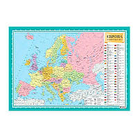 Карта ЕВРОПЫ 215х620мм А2
