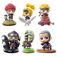 Набор фигурок Наруто Акацуки 6 шт Naruto Shippuden Anime figure Akatsuki