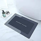 Інноваційний Супервбираючий Діатомітовий Килимок для ванної 60*40см прямокутний Зеленый, фото 4