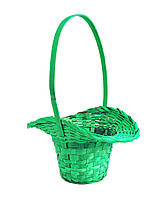 Кошик для квітів зелений 29х22 см