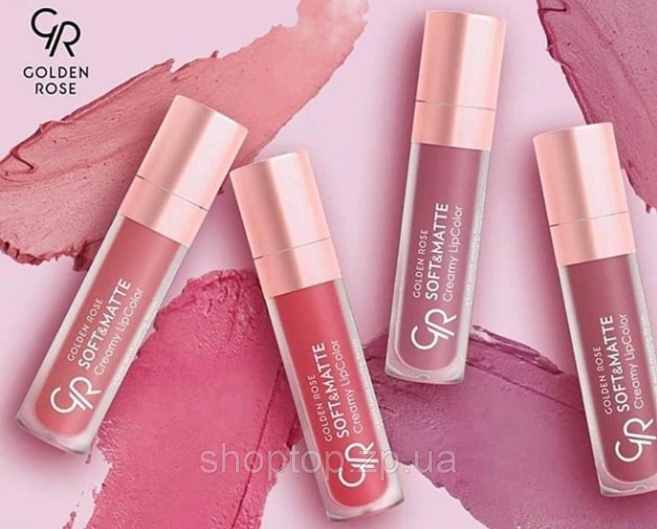 Рідка помада для губ Golden Rose Soft & Matte Creamy Lip Color 101, 102, 105, 106