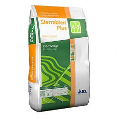 Добриво для газону Sierrablen Plus Stress Control (4-5М) 15-5-22 ICL, мішок 25 кг