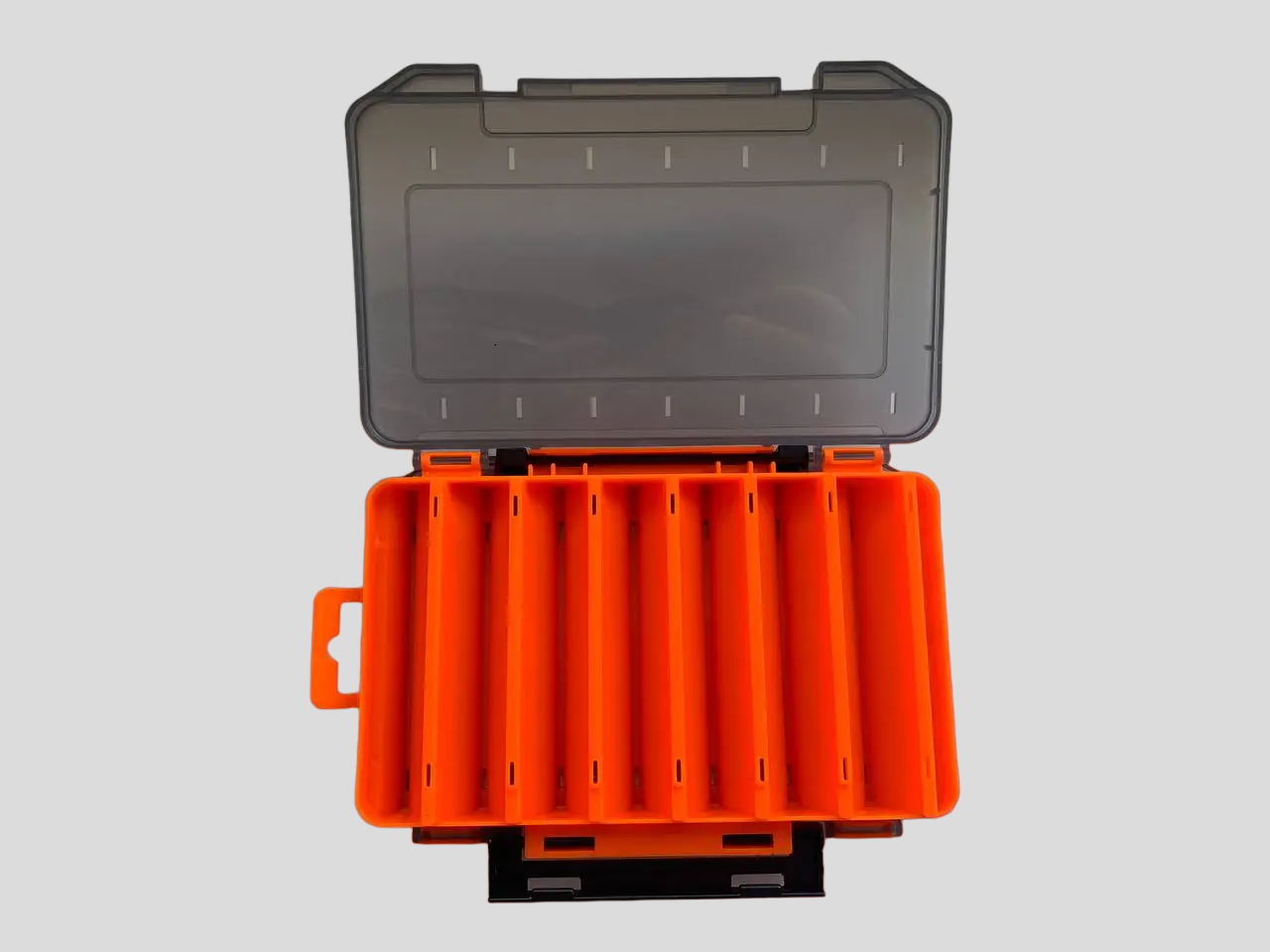 Двостороння коробка для воблерів  M 19,5x12,5x3,7см (Помаранчева)