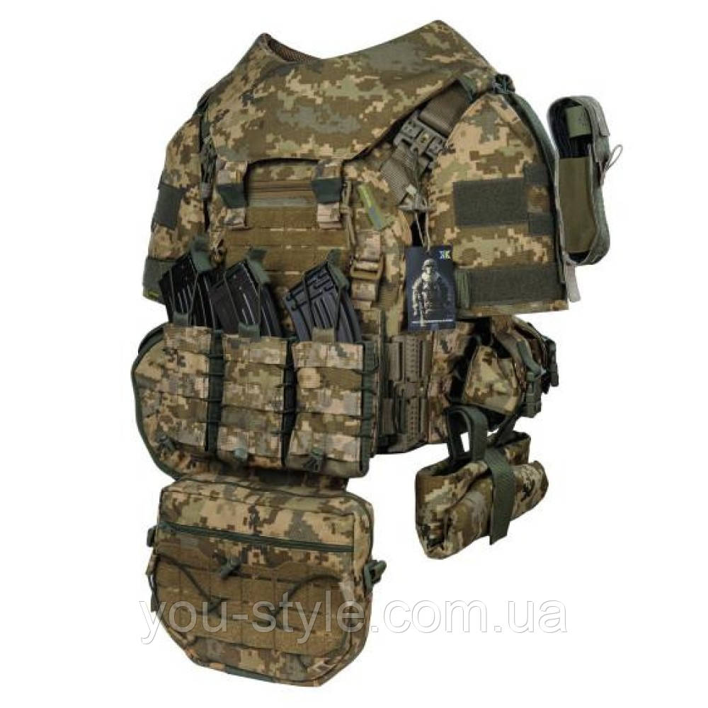 Штурмовий  бронекостюм  SUIT піксель мм 14. 1 клас ДСТУ