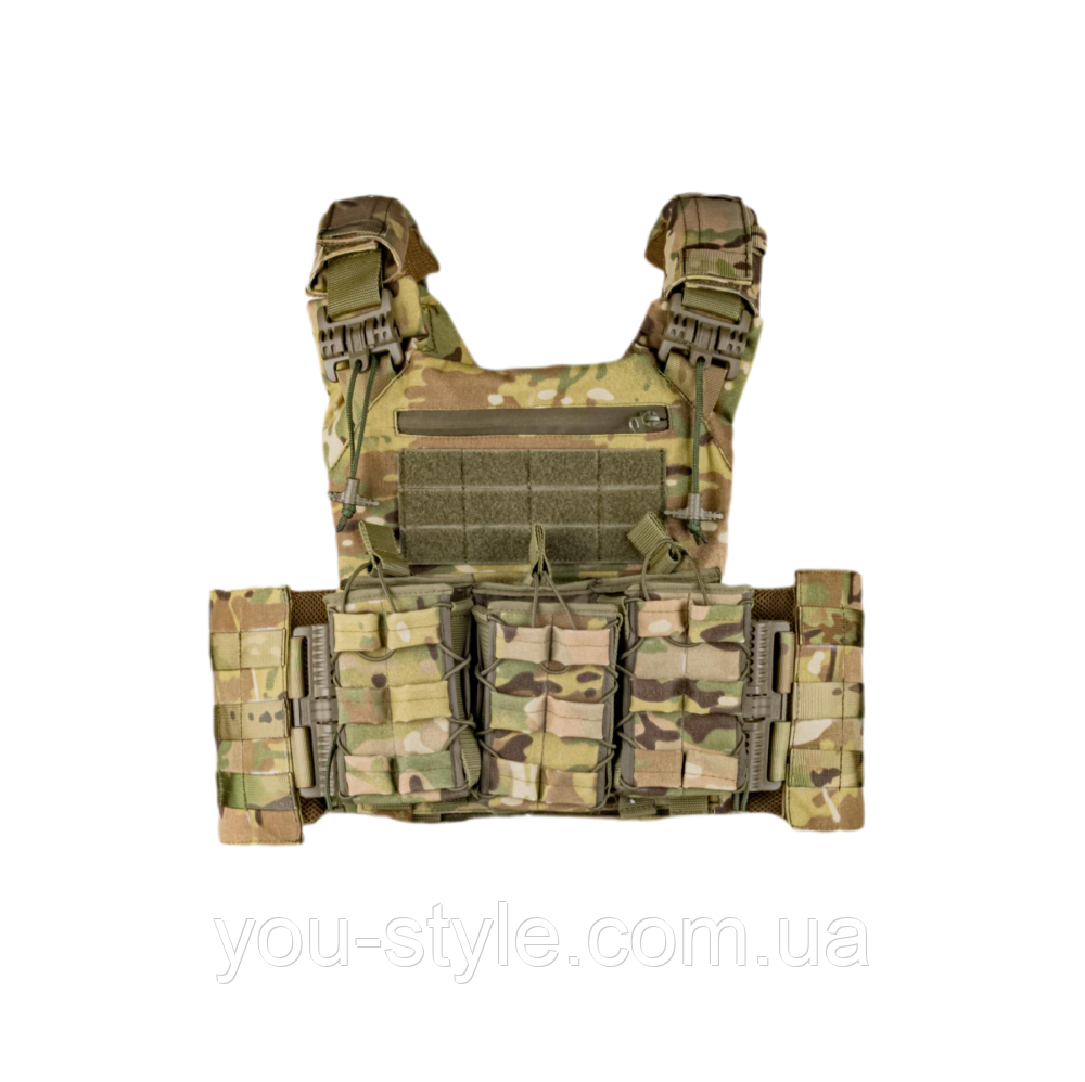 Плитоноска швидкого скидання Cordura 1000D +3 підсумка мультикам