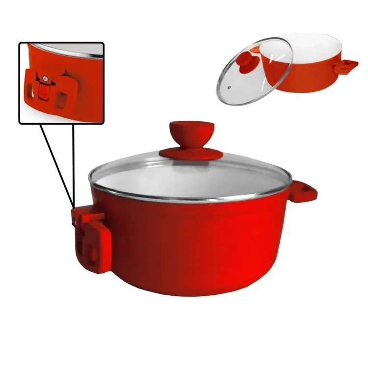 Кастрюля 2,7 л. Peterhof PH-15732-20 red