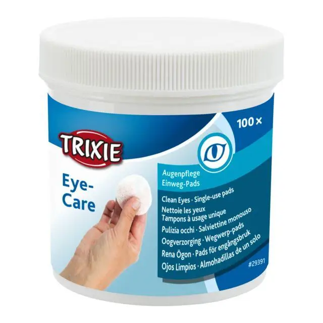 Одноразові серветки для чищення очей котів і собак Trixie ТХ-29391 100шт