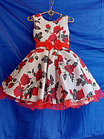 Платье подростковое нарядное для девочки размер 9-10 лет, цвет как на фото