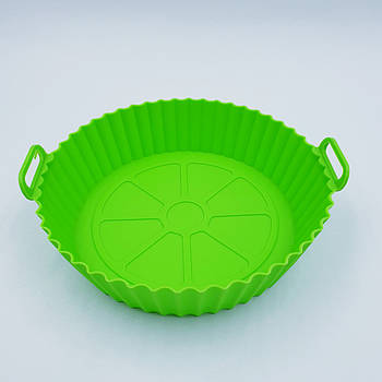 Силіконова форма вкладка для аерофритюрниць і печей середній Кекс 17.5 см