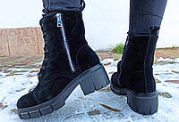 Модные замшевые ботинки зимние женские 36,37,38,39,41