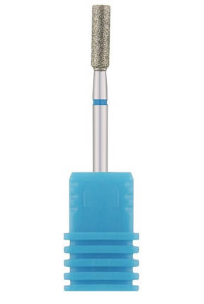 Фреза діамантова Nail Drill "Циліндр" 842 032B діаметр 3,2 мм, синя, фото 1