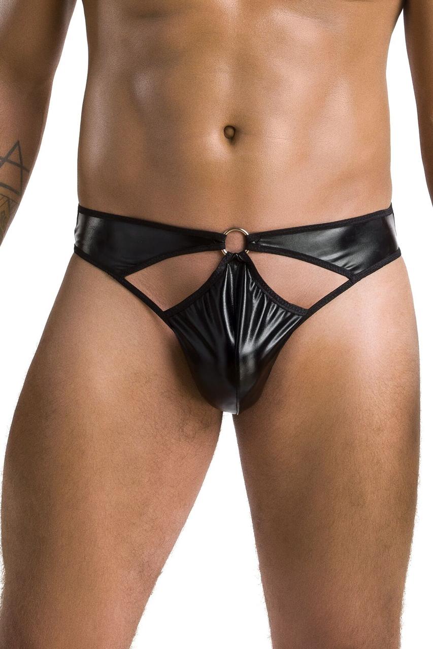 Чоловічі трусики танга з підв'язкою Passion 058 Thong Bill Black, S/M, L/XL, XXL/XXXL