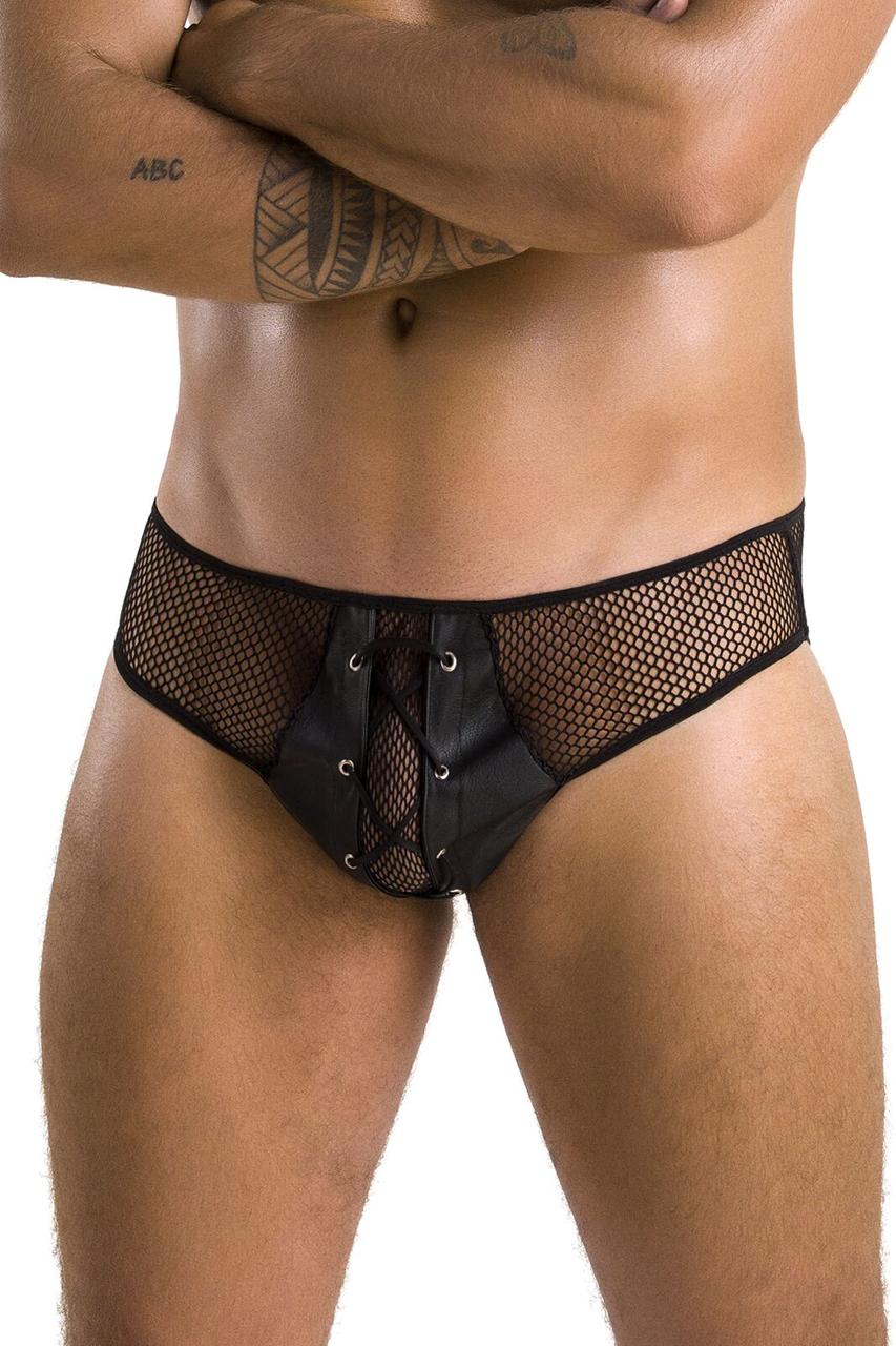 Чоловічі труси зі шнурівкою Passion 035 Slip Richard Black, S/M, L/XL, XXL/XXXL