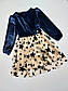 Святкова сукня ,,ЗІРОНЬКА,, на дівчинку, на зріст 110, 116, 122, колір синій з золотом, фото 4