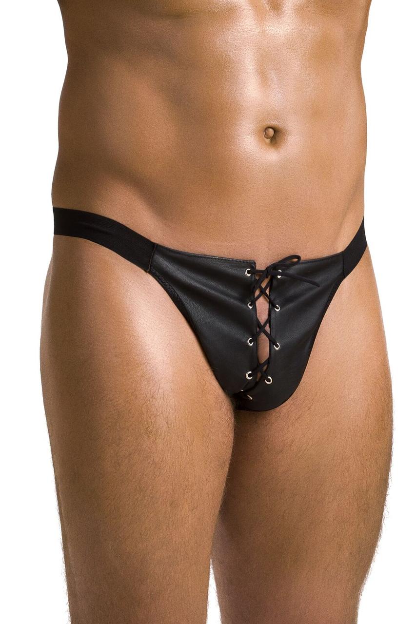 Чоловічі сліпи на шнурівці Passion 044 Slip Ben Black, S/M, L/XL, XXL/XXXL