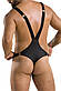 Чоловічий боді з люверсами Passion 028 Harry Black, S/M, L/XL, XXL/XXXL, фото 2