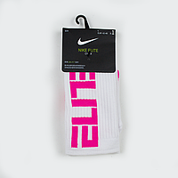 Баскетбольні шкарпетки Nike Elite NBA Crew L 42-46 Баскетбольные носки Nike білий розовий