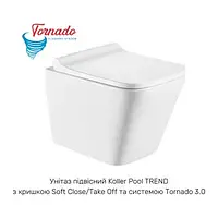 TR-0490-RQ Унитаз подвесной Koller Pool TREND Tornado 3.0 с сиденьем Soft-close