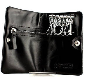 Ключниця шкіряна чорна Luxon 5045-Е, фото 3