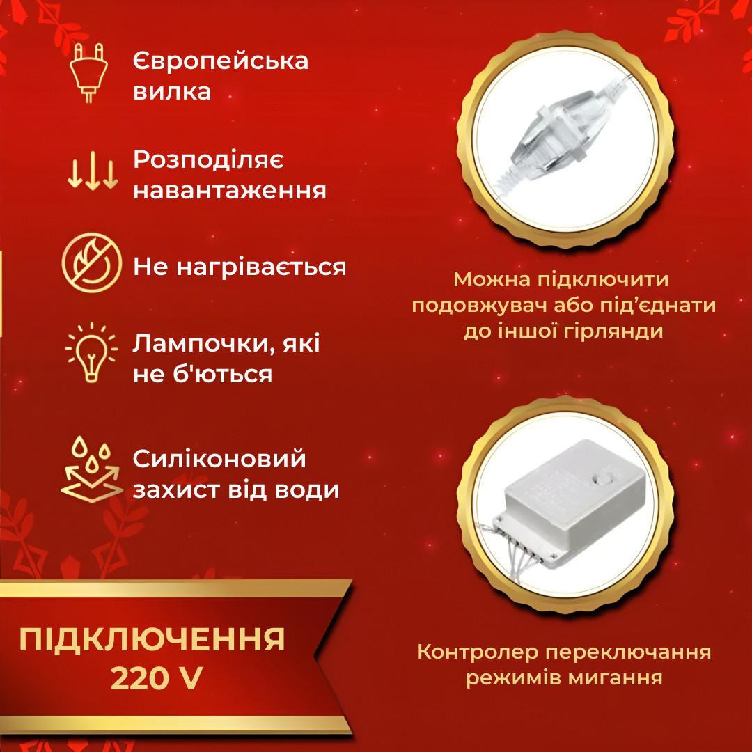 Гірлянда штора 2х2 м 240 LED