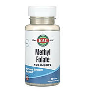 Метилфолат, Methyl Folate, KAL, 400 мкг, 90 таблеток