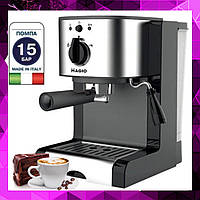 Кофемашина Эспрессо с Капучинатором Кофеварка ESPRESSO 1350 Вт 15 бар MAGIO