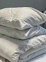 Комплект постельного белья белый бязь Gold/LUX двухспальный