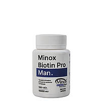 Витамины для роста волос и бороды minox biotin pro man 100 шт.