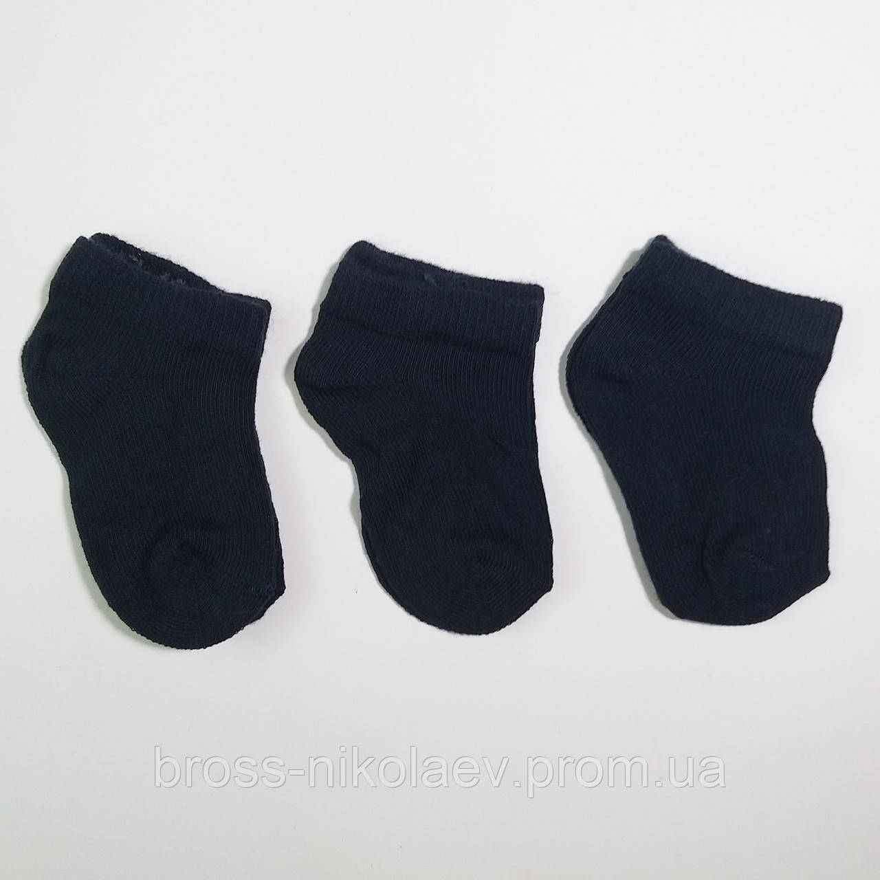 Шкарпетки дитячі короткі ЧОРНІ однотонні літні носки для дівчинки хлопчика Proxy