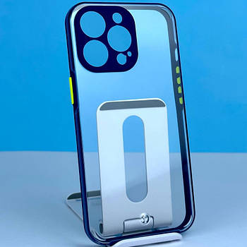 Накладка Totu Transparent з закритою камерою IPhone 12 Pro Синій