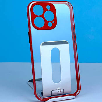 Накладка Totu Transparent з закритою камерою IPhone 12 Pro ервоний