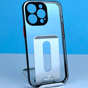 Накладка Totu Transparent з закритою камерою IPhone 12 Pro Max Чорний