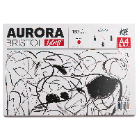 Склейка для рисунка Lanscape (Bristol), А4, 180 г/м2, 40 л., белый, 100% целлюлоза, Aurora