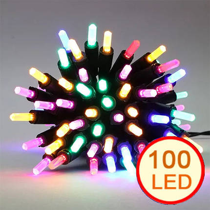 Гірлянда новорічна Самоцвіти 100 LED 8 м, фото 1