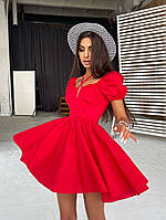 Красиве літнє плаття червоне. Розміри 42 44 46