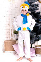 Костюм Сніговика для дітей 5,6,7 років. Дитячий новорічний карнавальний Сніговичок 353