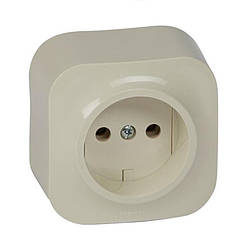 Forix-Quteo розетка без заземлення зовнішня IP20 крем, Legrand, 782440