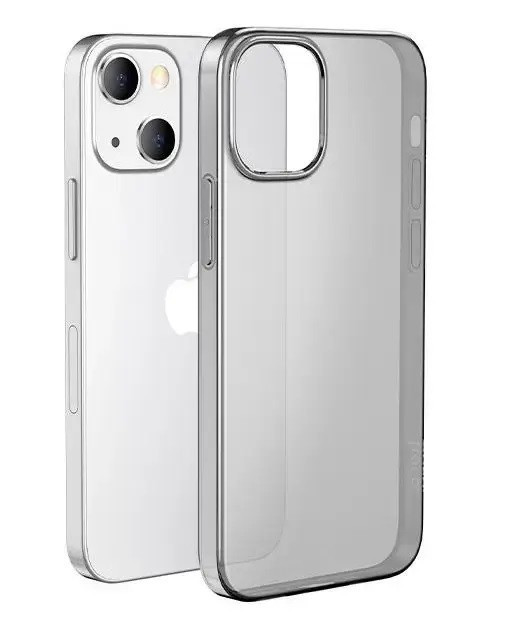 Чохол Hoco Light Series для iPhone 13 Pro Прозоро-чорний