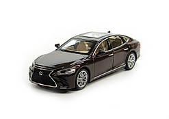 Модель металева Lexus LS500h масштаб 1:32 інерція світло звук відкриваються всі двері колір темно-коричневий