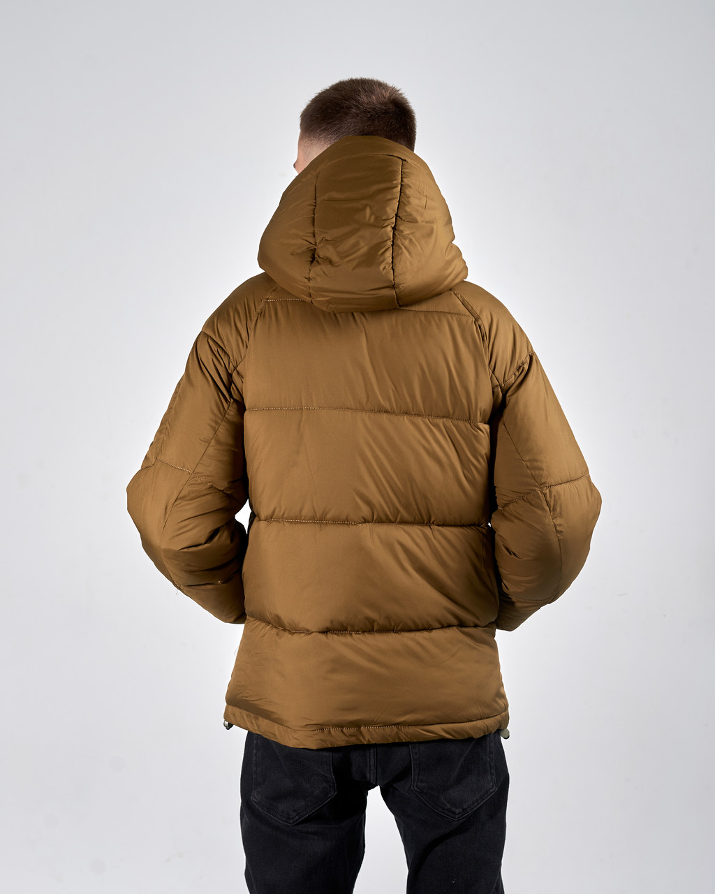 Мужская зимняя куртка, коричневого цвета. - фото 3 - id-p2036610855