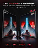 Портативний монітор UPERFECT 2K / 16.0" IPS / 120Hz / HDR 178°, фото 4