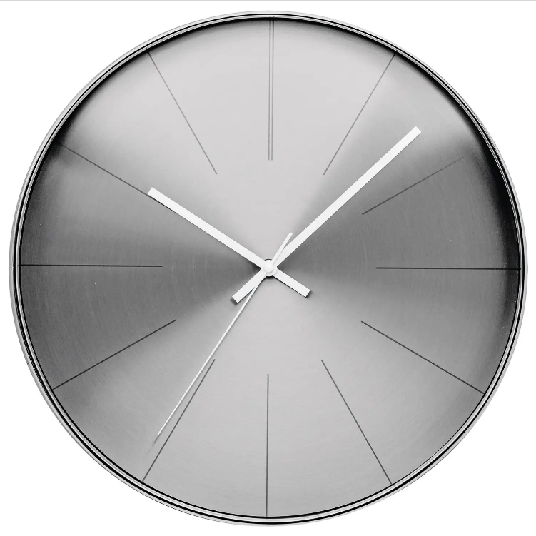 Годинник Кухонний Кварцовий Настінний для дому Technoline WT2410 Silver (WT2410 grau) Німеччина, фото 1