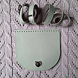 Клапан для сумки "Пташки". Колір "Слонова кістка"., фото 3