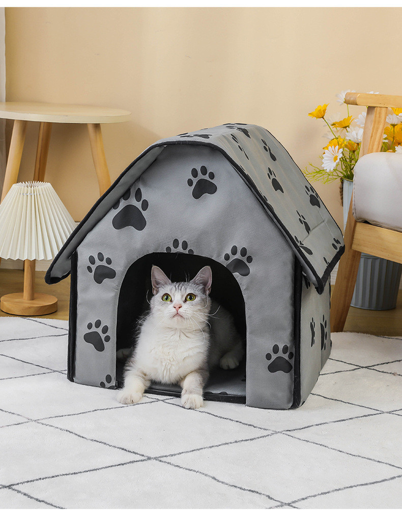Будиночок для собак Pet Style "HUT" 47х43х40 Сірий