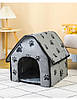 Будиночок для котів Pet Style "HUT" 47х43х40 Сірий, фото 3