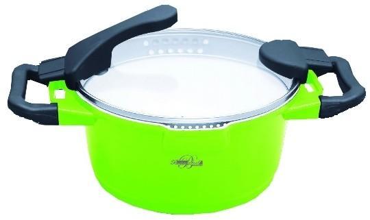 Кастрюля Barton Steel BS 4024 green об'ємом 3,8 л