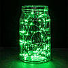 Гірлянда світлодіодна нитка на батарейках "Роса" з пробкою, 20 led, зелене світло, фото 8