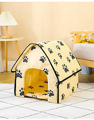 Будиночок для собак Pet Style "HUT" 47х43х40 Бежевий