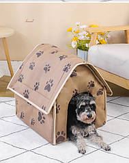 Будиночок для собак Pet Style "HUT" 47х43х40 Коричневий