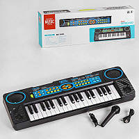 Пианино игрушечное BX 1693 A 37 клавиш, 8 тонов, 8 ритмов, микрофон, в коробке